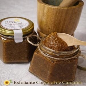 exfoliante corporal de cúrcuma con palmarosa