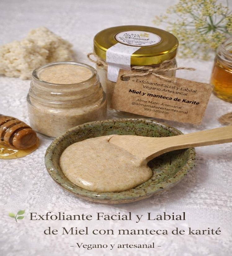 exfoliante facial y labial de miel con karité e hinojo exfoliante facial y labial de miel con karité e hinojo