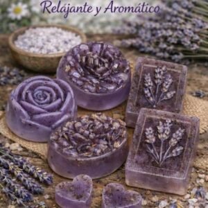 jabón artesanal de lavanda