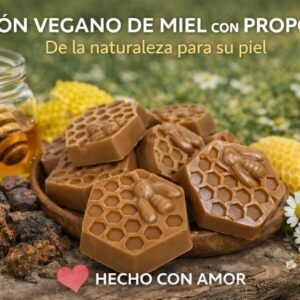 jabón artesanal de propóleo y miel